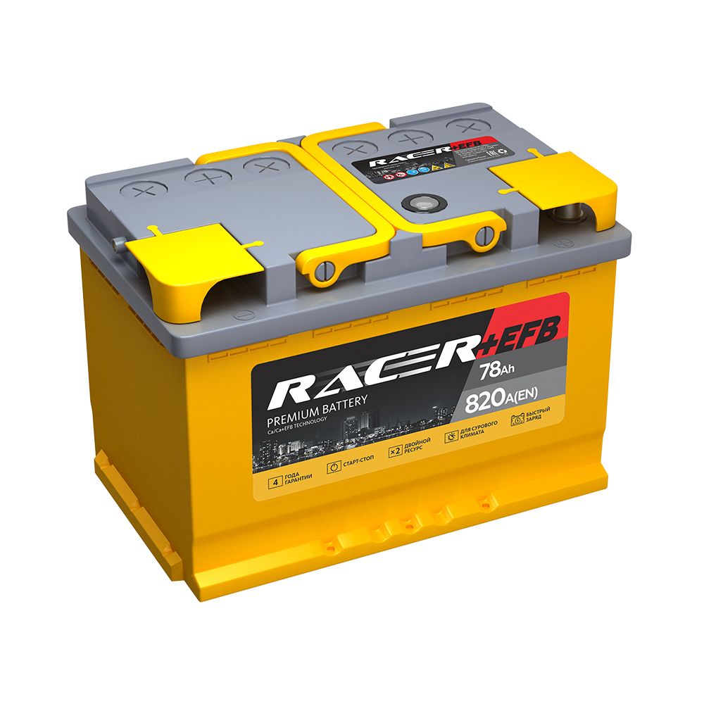 Аккумулятор RACER +EFB 78 пр (L3.1, KN)