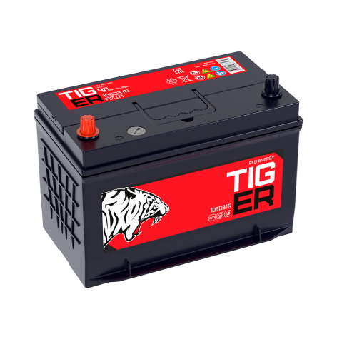 Аккумулятор 6-ст 90Ач TIGER Red Energy пр (105D31R, PS)
