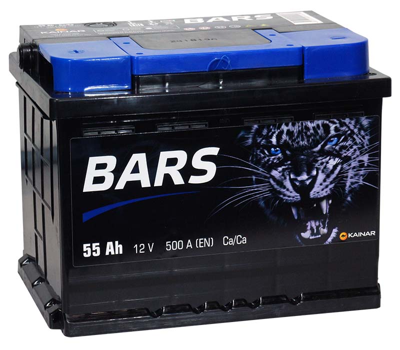Аккумулятор 6-ст 55Ач BARS L2