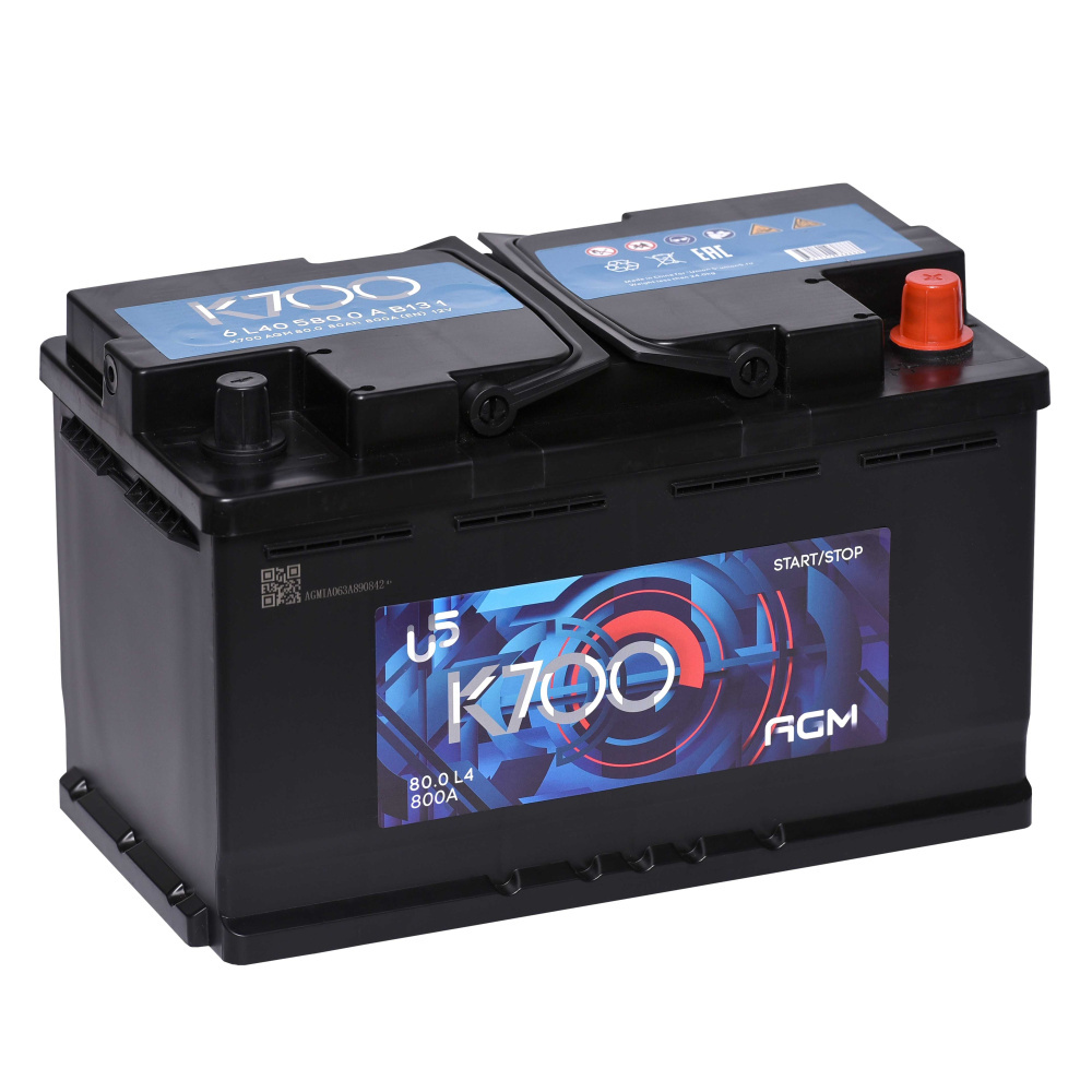Аккумулятор 6-ст 80Ач K700 AGM L4