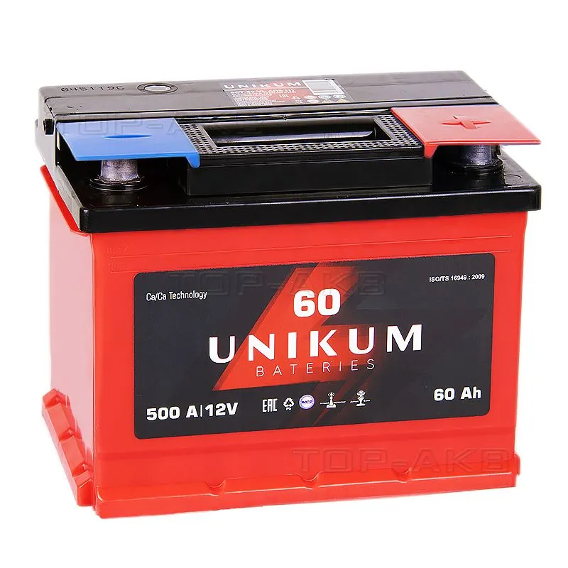 Аккумулятор 6-ст 60Ач UNIKUM L2