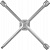 CRTW38 Ключ баллонный крестообразный, усиленный, 17х19х21x1/2"DR, 380 мм