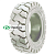 Спецшина 16x6-8/4,33R(150/75-8) Maxam MS701+ TR Цельнолитая немаркая с бортом ВЬЕТНАМ