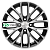 Автодиск 6x15/4x100 Khomen Wheels KHW1506 (Rio/Solaris) ET48 D54,1 Black-FP