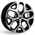 Автодиск 6,5x16/5x114,3 КиК Toyota Corolla (КСr869) ET45 D60,1 Алмаз черный