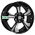 Автодиск 7x17/5x108 Khomen Wheels KHW1724 (Jac/Москвич 3) ET40 D54,1 Black