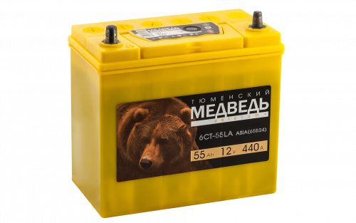 Аккумулятор 6-ст 55Ач Тюменский медведь пр (65B24R)