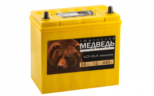 Аккумулятор 6-ст 55Ач Тюменский медведь обр (65B24L)