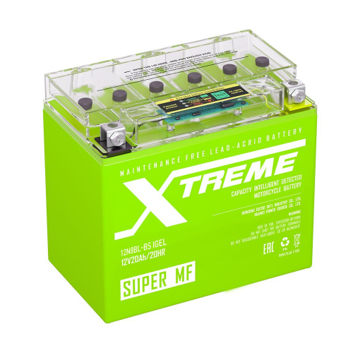 Аккумулятор 6-ст 8.0Ач Xtreme 12N8BL-BS iGEL обр