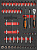 OMT50STE Набор головок торцевых 1/4" DR 4-14 мм, внешний TORX® Е4-Е8 с аксессуарами в EVA ложементе