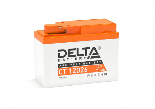 Аккумулятор 6-ст 2,5Ач DELTA AGM CT 12026