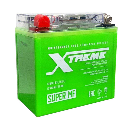 Аккумулятор 6-ст 10.0Ач Xtreme 12N10-BS iGEL пр