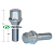 Болт M12x1,5 (52/ 28) hex17 конус цинк S-966-07