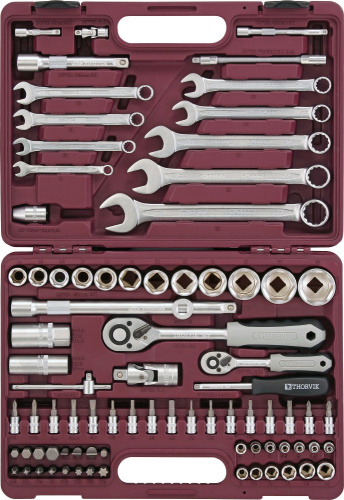 UTS0082 Набор инструмента универсальный 1/4", 1/2"DR, 82 предмета