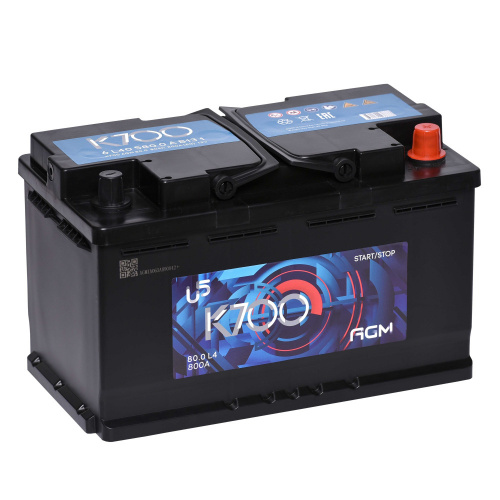 Аккумулятор 6-ст 80Ач K700 AGM L4