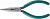 P5605 Длинногубцы прямые, мини, 125 мм