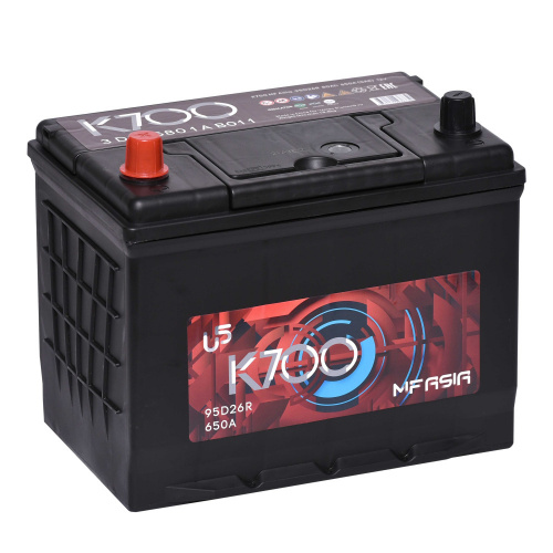 Аккумулятор 6-ст 95Ач K700 Asia 120D31R B01